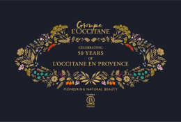 L’OCCITANE Group celebrates 50 years of L’Occitane en Provence
